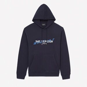 The Kooples Dark Blue Graphic Hoodie